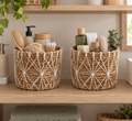 Lot de 2 paniers tressés en fibre de bananier – Muko