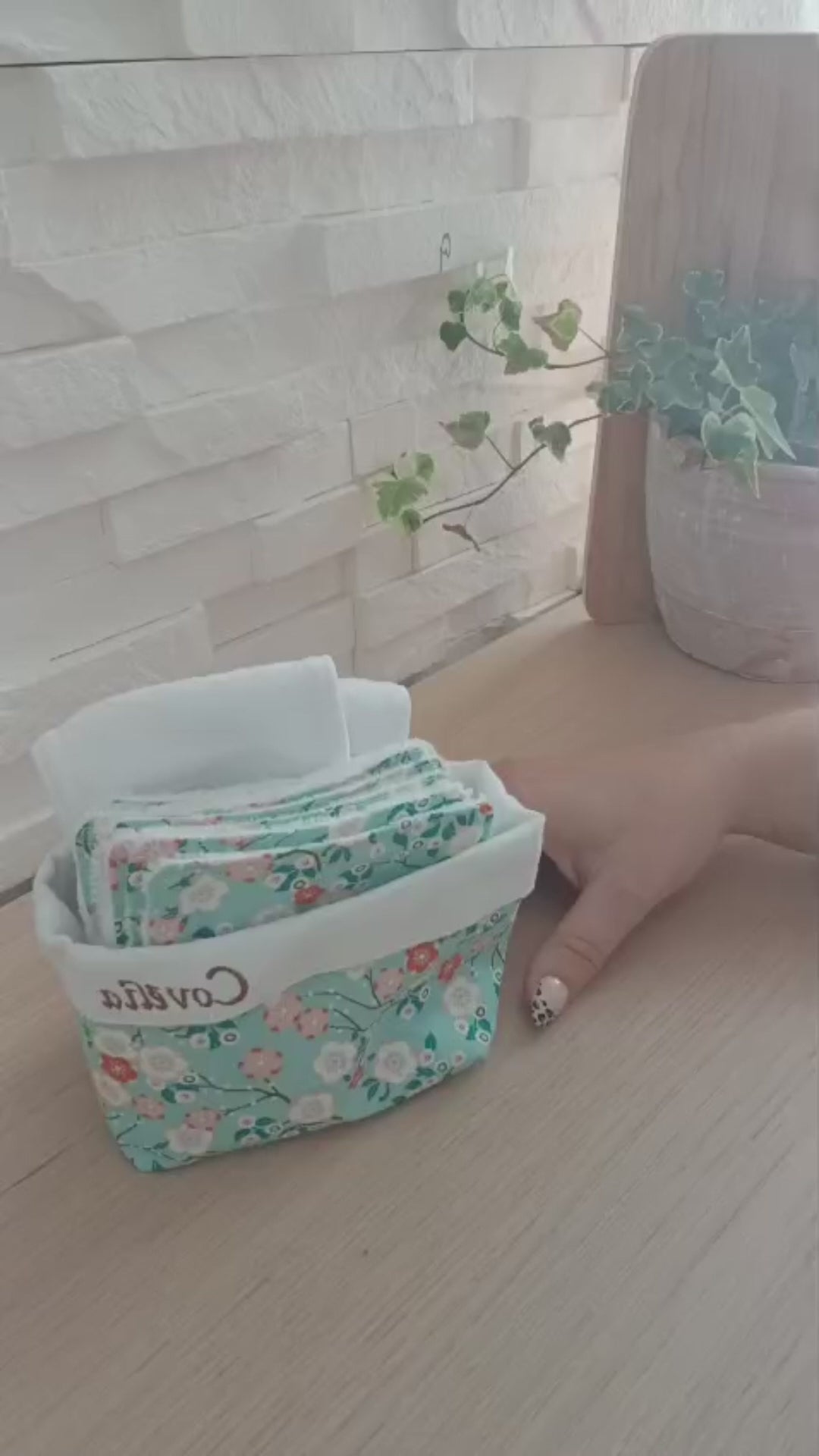 video lingettes faites main coton bambou